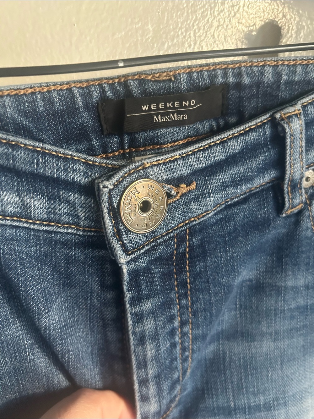 Weekend Max Mara W9 Straight Stretch Jeans Women’s Size 10 Blue Designer Denim